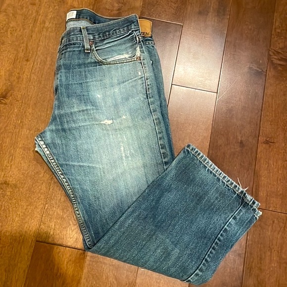 Denizen From Levi’s Men’s Loose Fit Distressed Jeans - Dark Blue Wash 36X30 - Picture 2 of 16